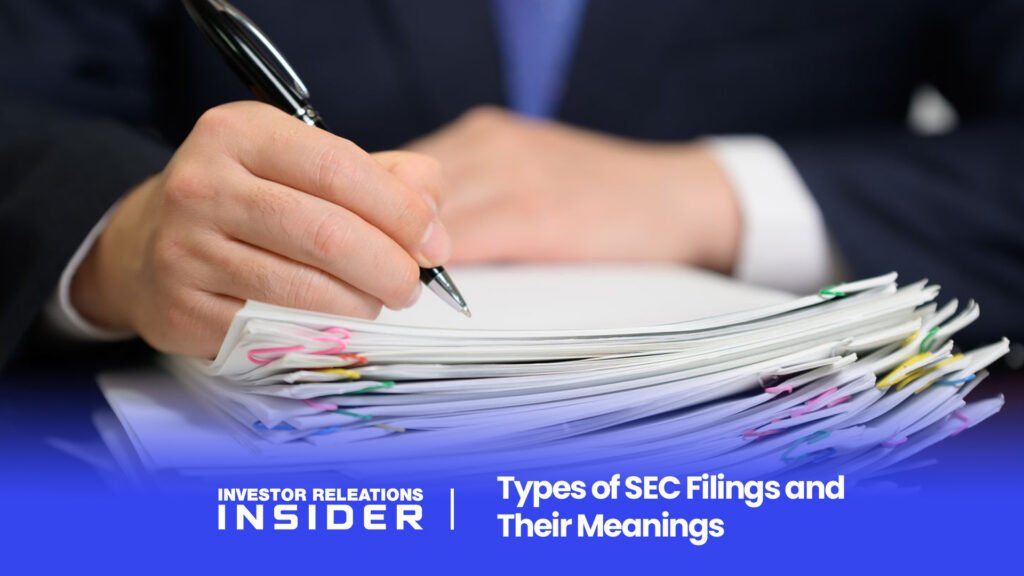 Types of SEC Filings